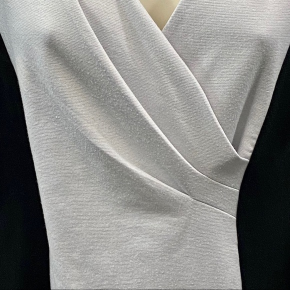 Dots Women’s Knit Midi Sheath Dress V-Neck Large - Picture 13 of 13